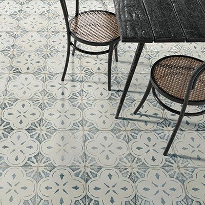 Deze keramische retro patroontegels passen perfect in een jaren 30 woning.