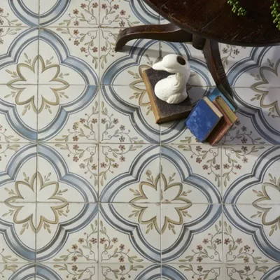 Peronda FS Original Nijar 45x45 cm met decoratief vintage patroon. Keramische patroontegels met authentieke uitstraling, ideaal voor inkomhal, keuken of badkamer met karakter.