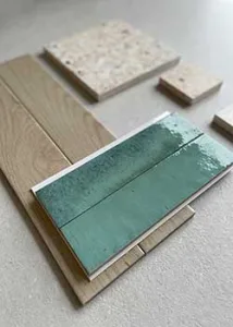 Outlet en stockverkoop in rechthoekige keramische zelliges marazzi lume groen en forest