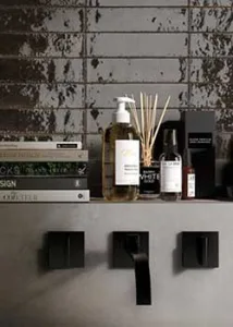Outlet en stockverkoop in rechthoekige keramische zelliges marazzi lume zwart blinkend