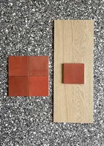 Kleine tegels 10x10cm van Marazzi in outlet bij Top Tegel 04 in West Vlaanderen. Kom langs voor meer aanbiedingen en promoties in keramische zelliges.