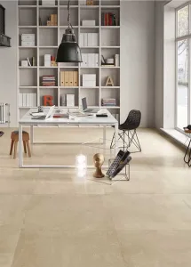 Beige rechthoekige vloertegels 30x60cm in de outlet van Top Tegel 04 West vlaanderen.