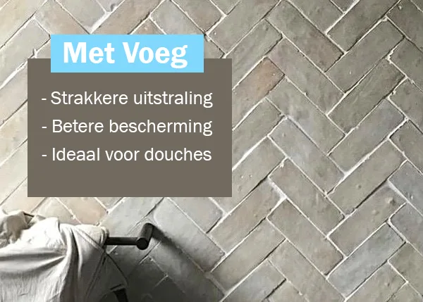 Wat zijn de voordelen van zelliges met een voeg plaatsen? Kom het ontdekken in ons tegelhuis nabij Ieper, West Vlaanderen. 