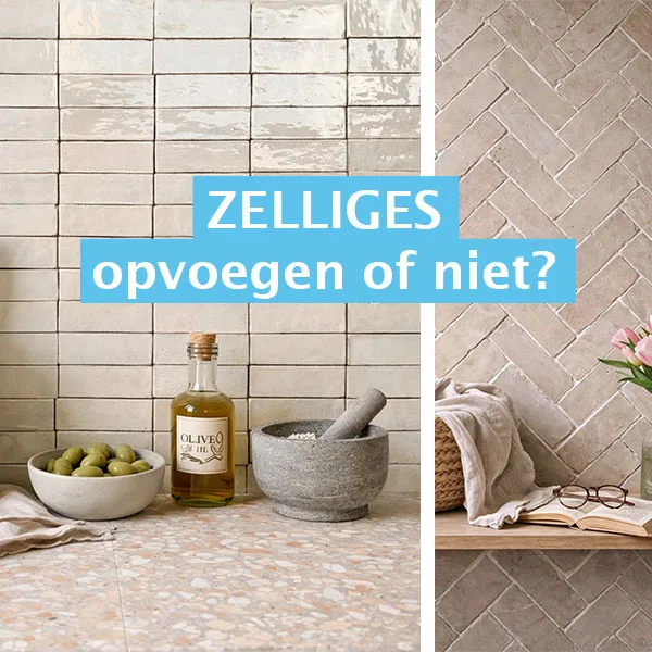 Hier lees je of je handgemaakte Marokkaanse zelliges moet opvoegen of niet.