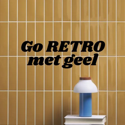 Gele tegels voor de wand in verschillende kleuren en formaten. In onze collectie vind je zeker de droomtegel voor jouw keuken, badkamer of toilet. Kom langs naar ons tegelhuis in West Vlaanderen. We liggen in Geluveld, tussen Ieper, Roeselare en Kortrijk