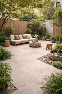 Licht beige terrastegels 60x60x2cm te koop in onze tegel outlet